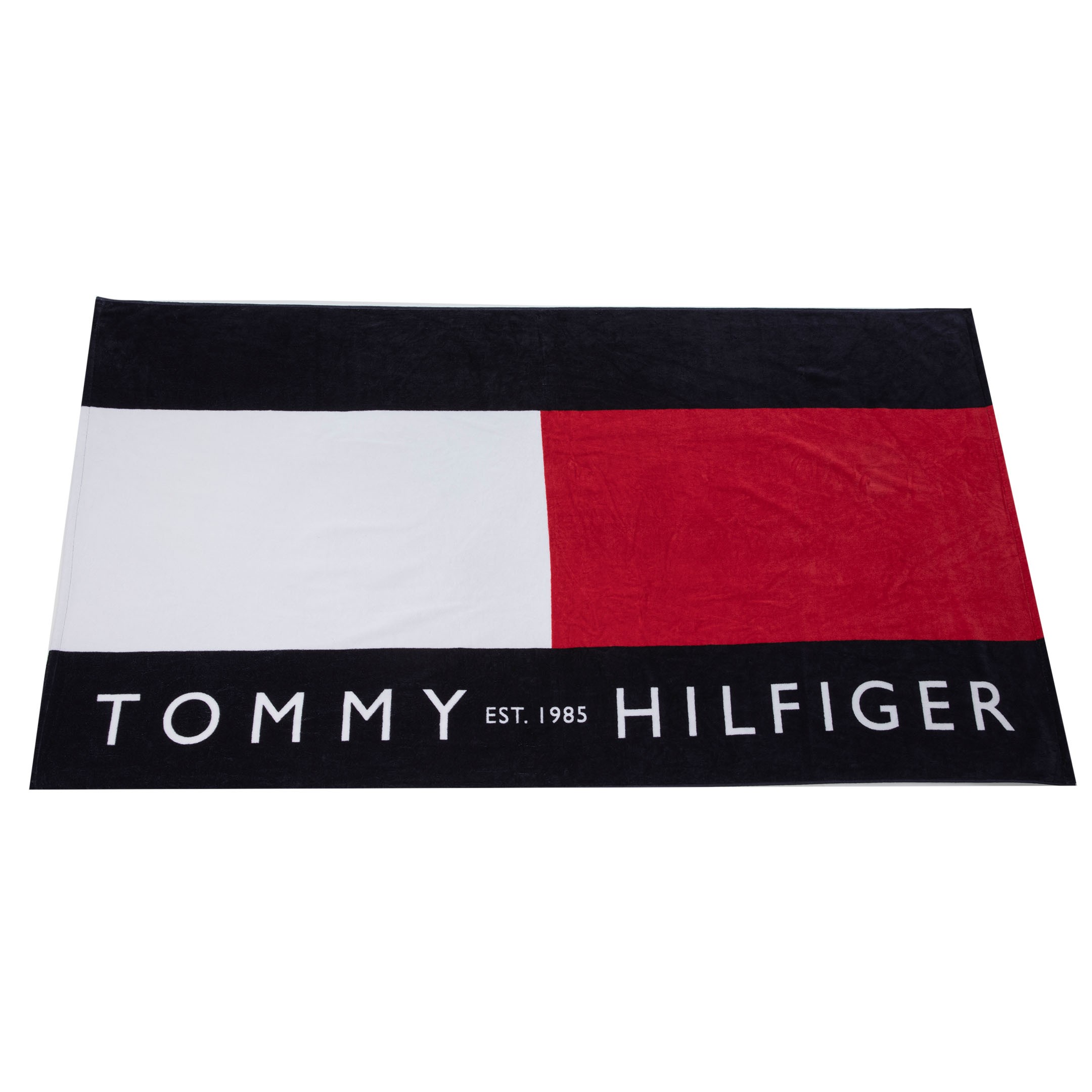 Tommy Hilfiger Flag Beach Towel - Navy - White - Red