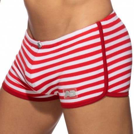 Addicted Sailor Velvet Shorts - Red