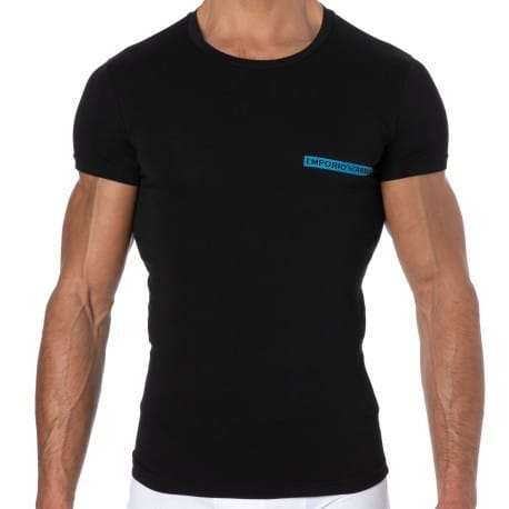 Emporio Armani New Icon Cotton T-Shirt - Black