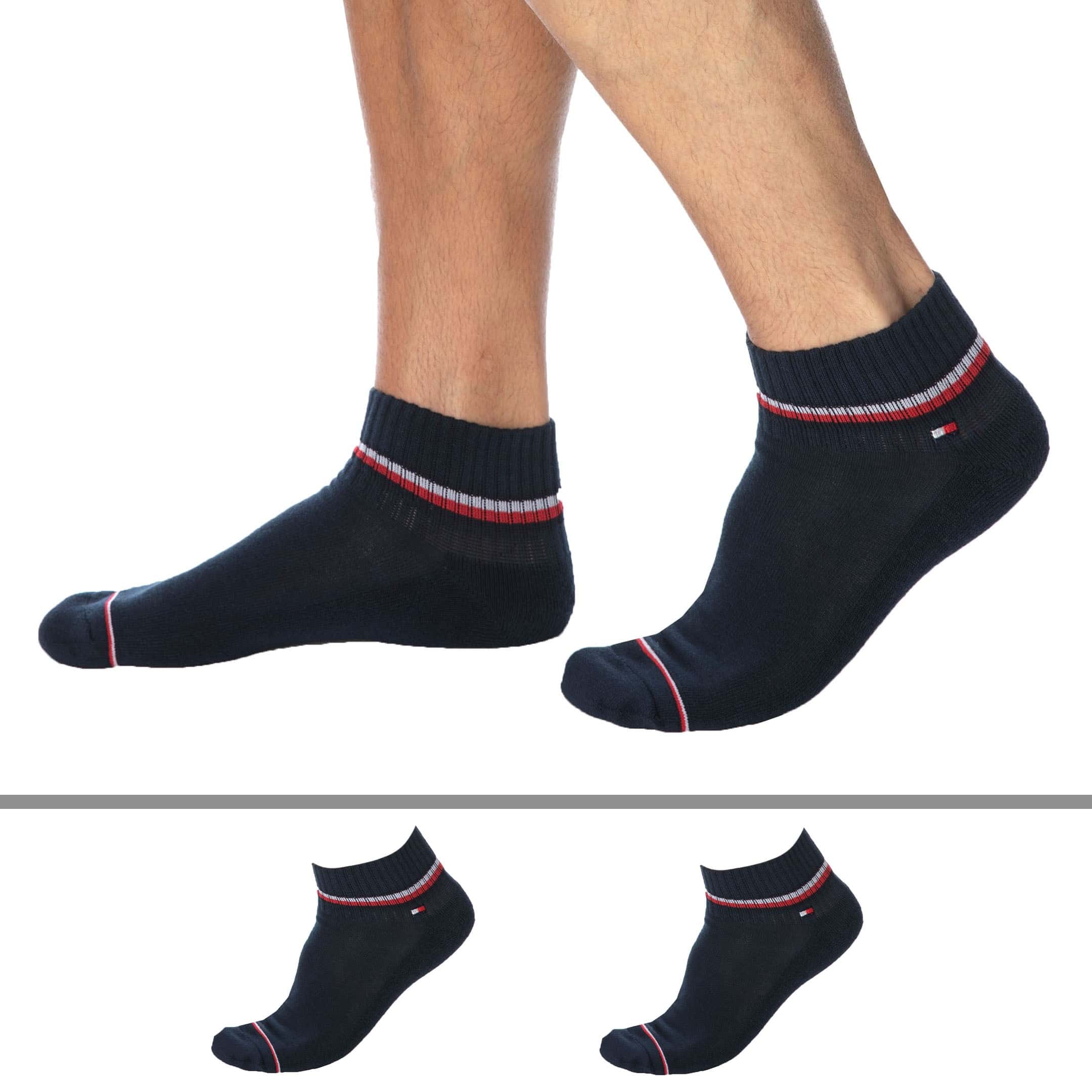 TOMMY HILFIGER CALCETINES Tommy Hilfiger QUARTER - Calcetines x2 hombre  dark navy - Private Sport Shop