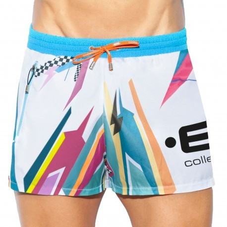 ES Collection Pop Swim Shorts - White