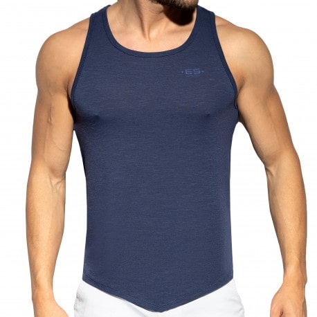 ES Collection Flame Tank Top - Navy