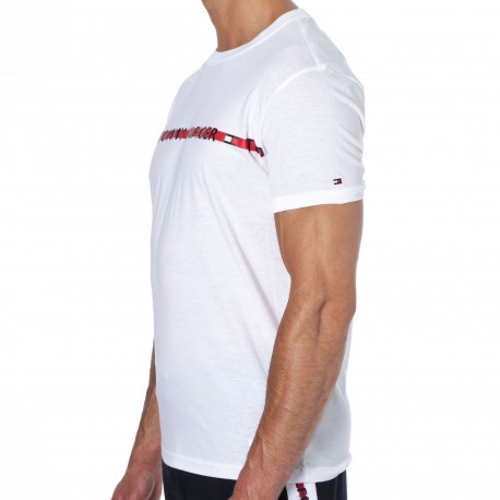 Tommy Hilfiger T-Shirt Logo Tape Blanc