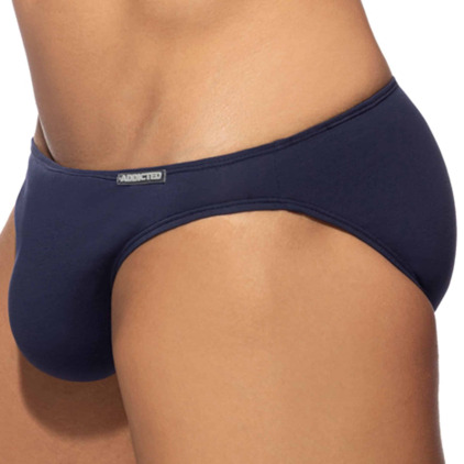 Lot de 3 Slips Bikini Coton Blanc - Bleu Marine - Gris Addicted