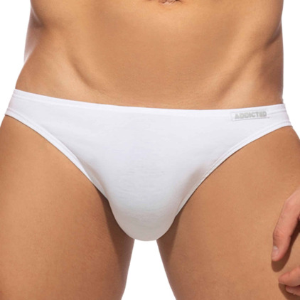 Lot de 3 Slips Bikini Coton Blanc - Bleu Marine - Gris Addicted