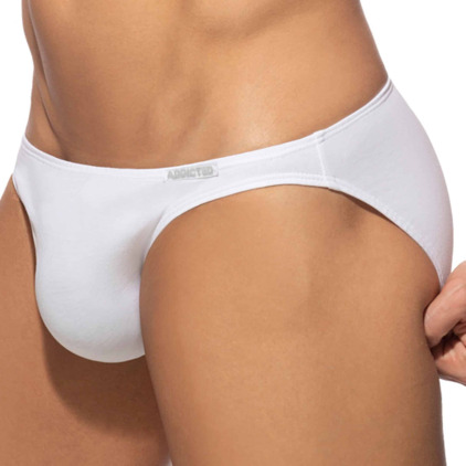 Lot de 3 Slips Bikini Coton Blanc - Bleu Marine - Gris Addicted