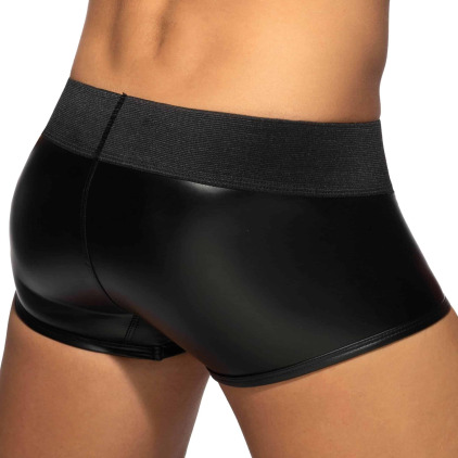 Boxer Front Zip Rub Cockring Noir AD Fetish