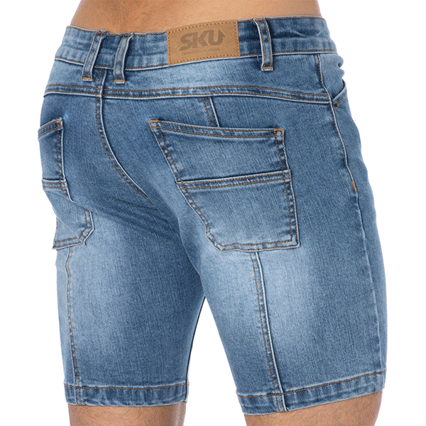 SKU Super Push-Up Original Jeans Shorts - Indigo Blue