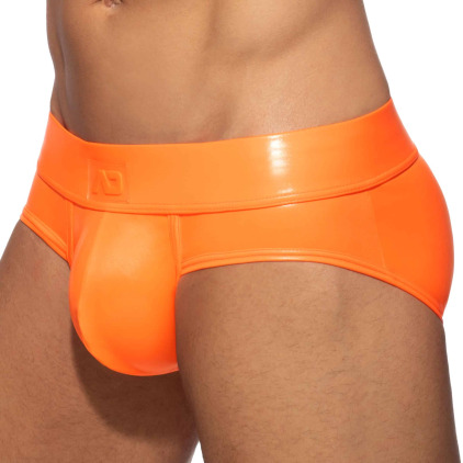 Addicted Slip Neon Shiny Push Up Orange Fluo