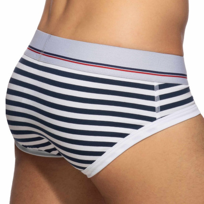 Slip Basic Colors Coton Marin - Blanc Addicted