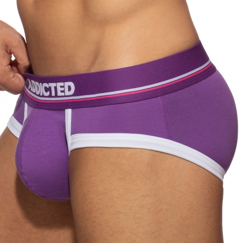 Addicted Basic Colors Cotton Briefs - Purple