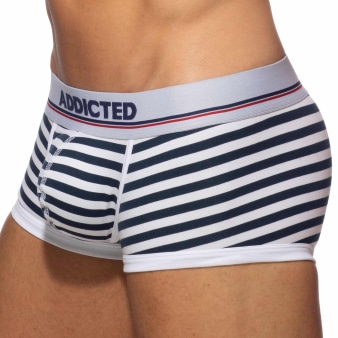 Shorty Basic Colors Coton Marin - Blanc Addicted
