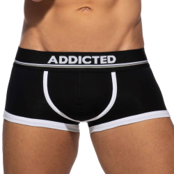 Shorty Basic Colors Coton Noir - Blanc Addicted