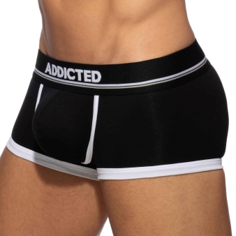 Shorty Basic Colors Coton Noir - Blanc Addicted