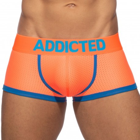 Addicted Basic Colors Mesh Trunks - Neon Orange