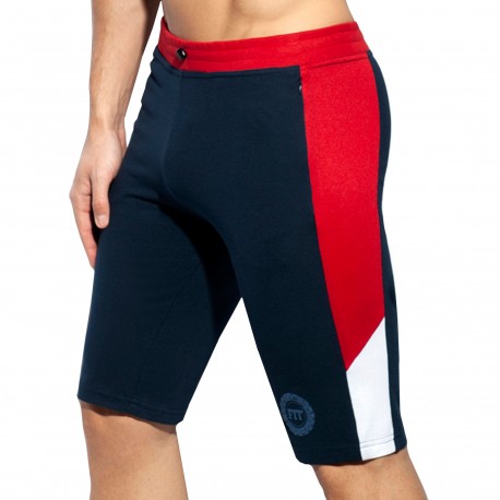 ES Collection Pique FIT Sport Long Shorts - Navy