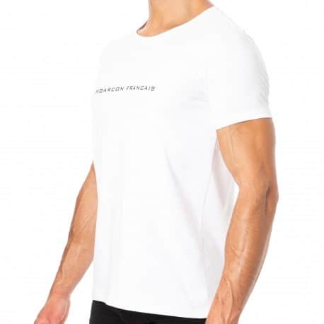 Garçon Français T-Shirt Logo Blanc