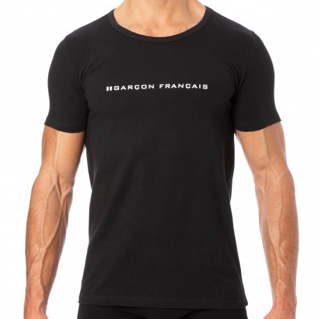 Garçon Français T-Shirt Logo Noir