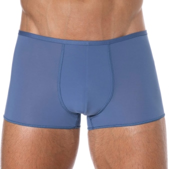 Boxer Court Temptation Plume Microfibre Bleu Jeans HOM