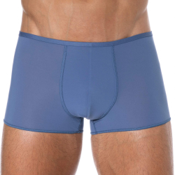 Boxer Court Temptation Plume Microfibre Bleu Jeans HOM