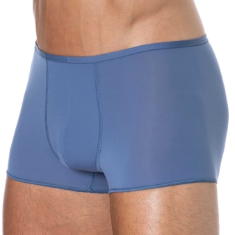 Boxer Court Temptation Plume Microfibre Bleu Jeans HOM