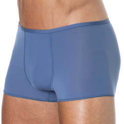 Boxer Court Temptation Plume Microfibre Bleu Jeans HOM