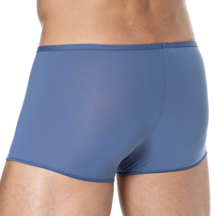 Boxer Court Temptation Plume Microfibre Bleu Jeans HOM