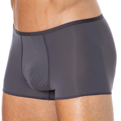 Boxer Court Temptation Plume Microfibre Gris Anthracite HOM