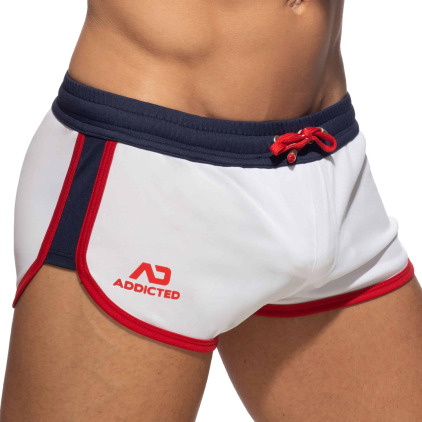 Short Mix Microfibre Blanc Addicted