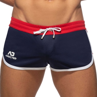 Short Mix Microfibre Bleu Marine Addicted