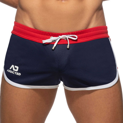 Short Mix Microfibre Bleu Marine Addicted