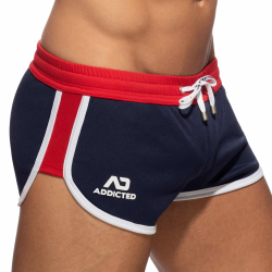 Short Mix Microfibre Bleu Marine Addicted