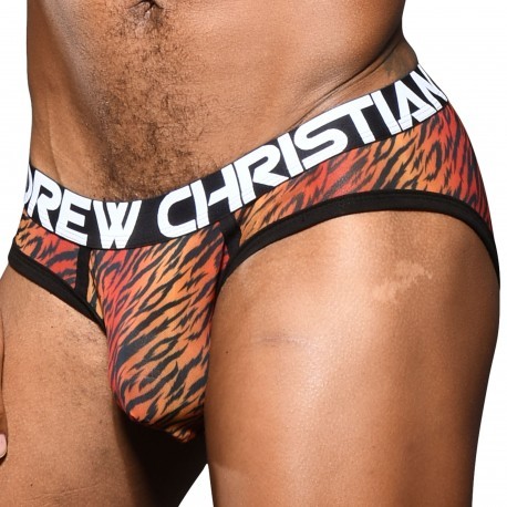 Andrew Christian Slip Almost Naked Sheer Tiger 