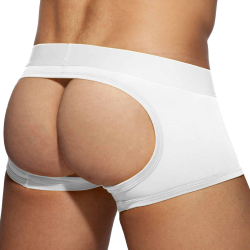 Boxer Court Empty Bottom Fetish Blanc AD Fetish