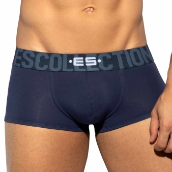Boxer Court Coton 7 Days 3.0 Bleu Marine ES Collection