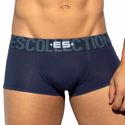 Boxer Court Coton 7 Days 3.0 Bleu Marine ES Collection