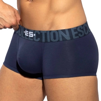 Boxer Court Coton 7 Days 3.0 Bleu Marine ES Collection
