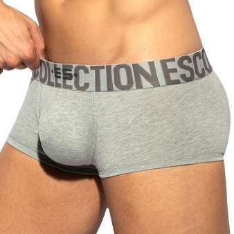 Boxer Court Coton 7 Days 3.0 Gris Chiné ES Collection