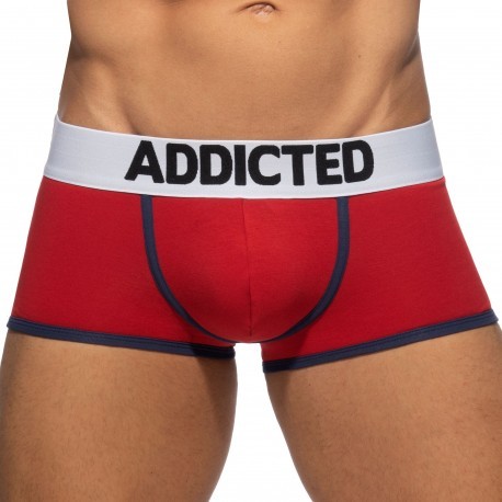 Addicted Basic Cotton Trunks - Red