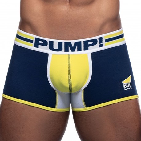 Pump! Sportboy Recharge Trunks - Navy - Yellow
