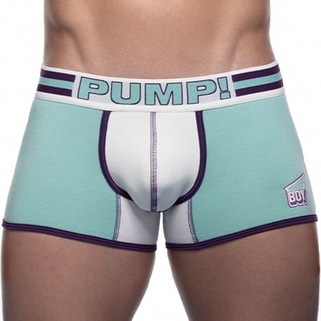 Pump! Boxer Court Sportboy Activate Bleu Turquoise - Blanc