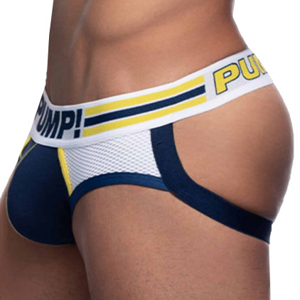 Pump! Sportboy Recharge Jock - Navy - Blanc
