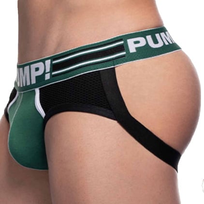 Jock Strap Sportboy Boost Vert - Noir Pump!