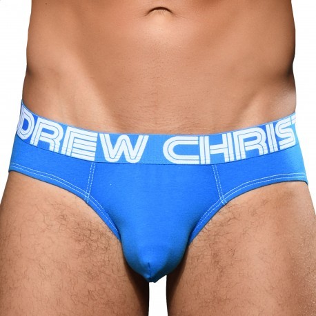 Andrew Christian Slip Almost Naked Bamboo Bleu Electrique