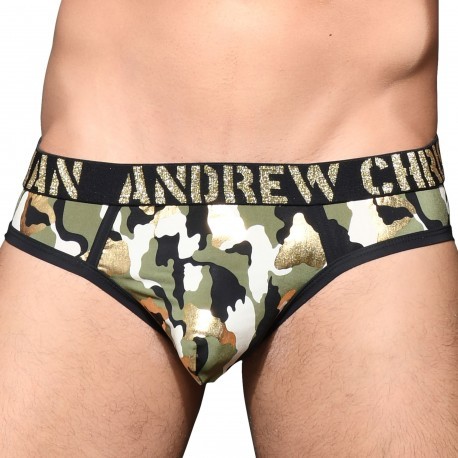 Andrew Christian Slip Almost Naked Glam Camouflage 