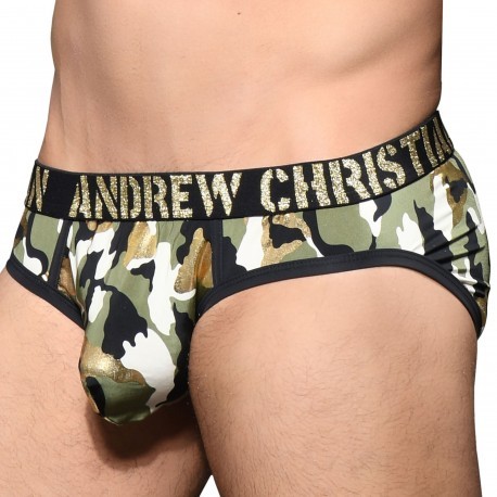 Andrew Christian Slip Almost Naked Glam Camouflage 