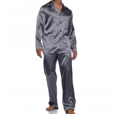 Modus Vivendi Core Satin Pyjamas - Grey