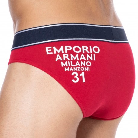 Emporio Armani Slip On-Site Edition Coton Rouge Cerise