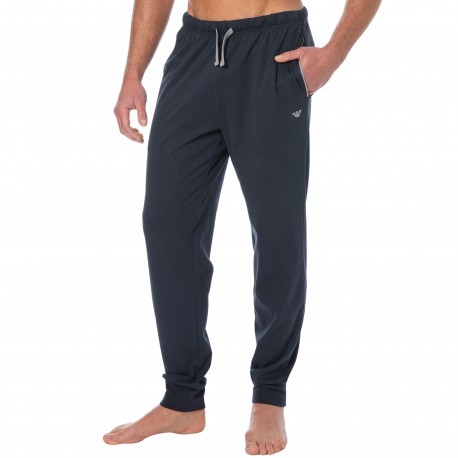 Emporio Armani Classic Cotton Pants - Navy