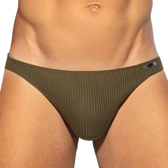 Slip Bikini Recycled Rib Kaki ES Collection